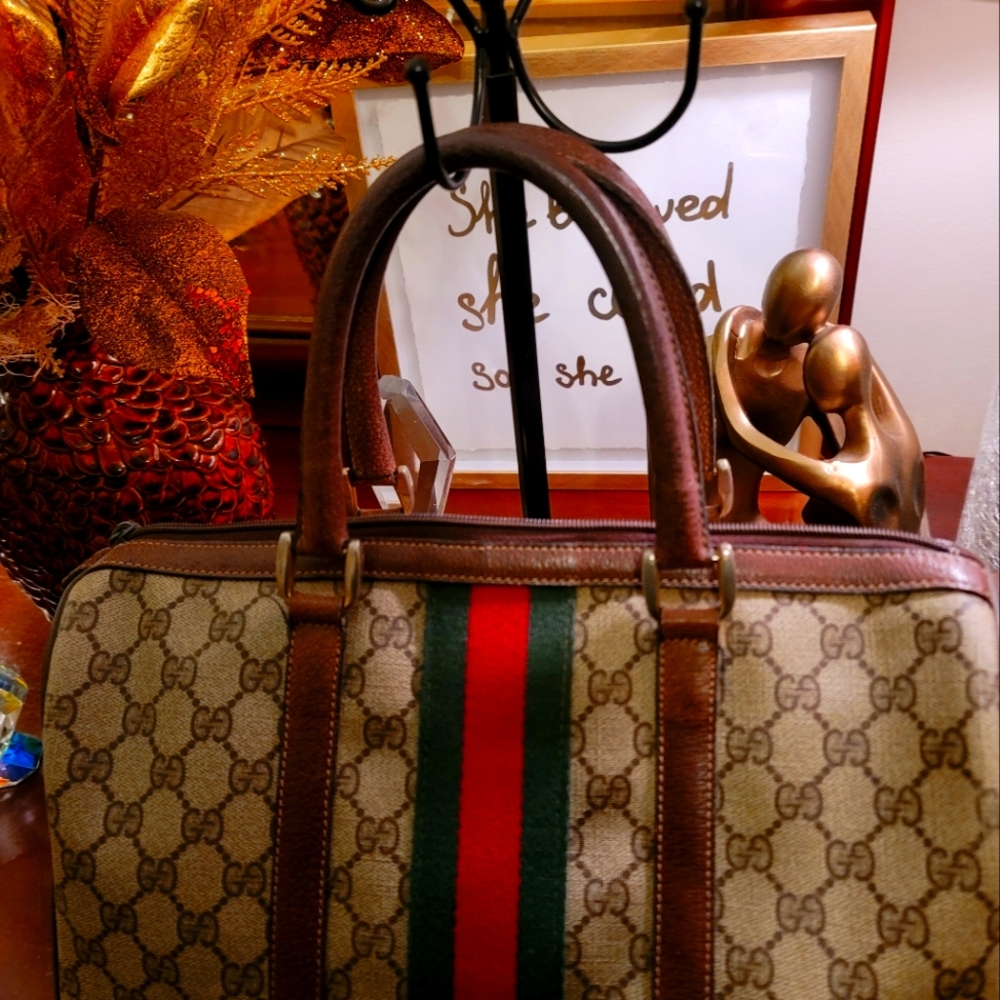 Gucci Sherryline Authentic  BostonWomen's Bag and Authentic Wallet.